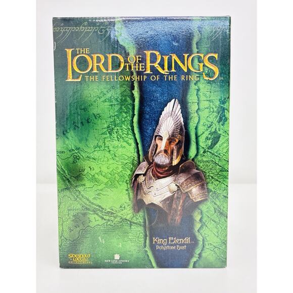 Sideshow Weta King Elendil 1:4 Bust Lord of the Rings Fellowship of the Ring - Picture 1 of 7